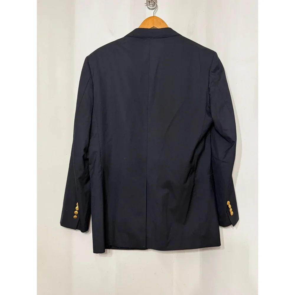 Brooks Brothers 1818 Regent Blazer Navy Wool 41R  Gold Button Sport Coat Mens